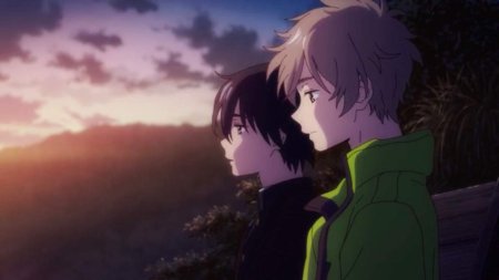 Аниме незнакомец на берегу моря Мио Сюн