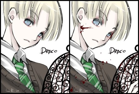 Драко Малфой арт аниме