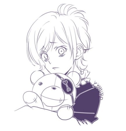 Канато Сакамаки карандашом