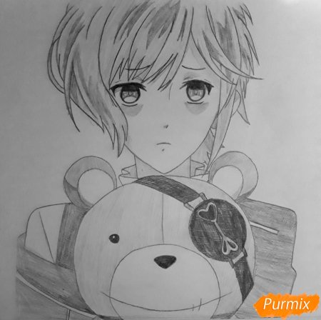 Канато Сакамаки карандашом