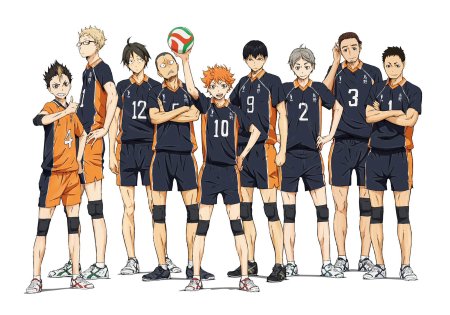 Haikyuu команда Карасуно