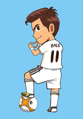 Футболисты в мультяшном стиле