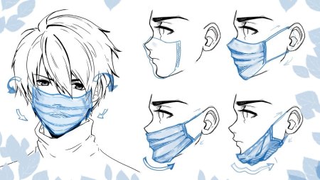 Маска на лице референс медицинская