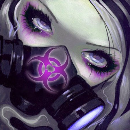 Аниме двушка в противогазе