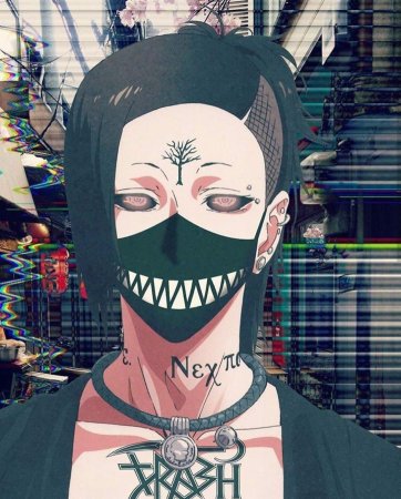 Аниме персонажи в масках