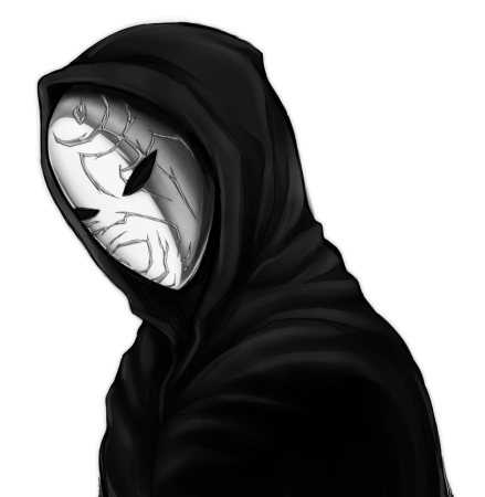 Человек в маске и капюшоне