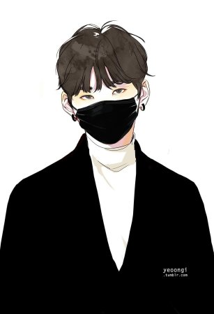 БТС Юнги в маске арт