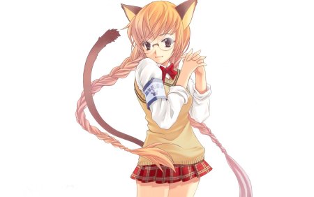 Девушки с кошачьими ушками и хвостом