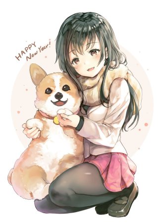Аниме корги тян