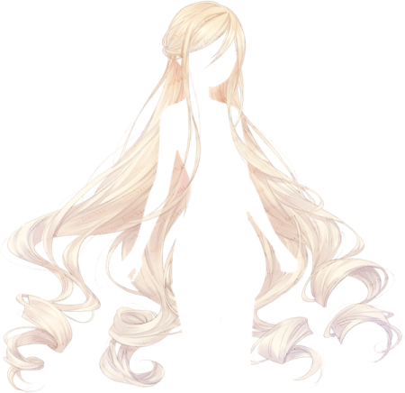 Длинные волосы аниме референс