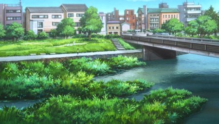 Аниме берег реки