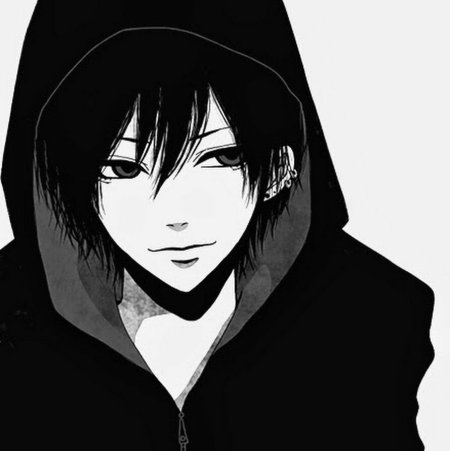Аниме мальчик в капюшоне