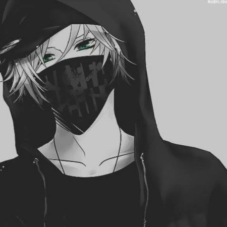 Аниме мальчик в маске