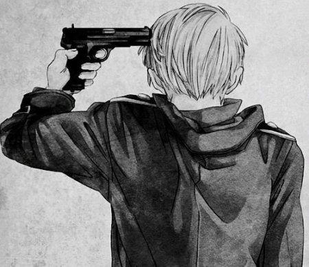 Аниме парень с пистолетом