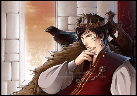 Аниме сереброволосый принц короля тирана