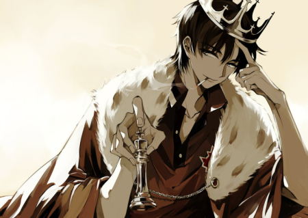 Аниме парень Король