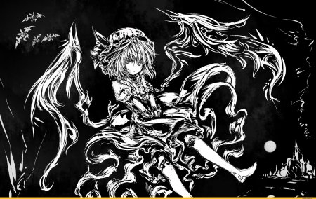 Аниме Альт Дрейн черно белые