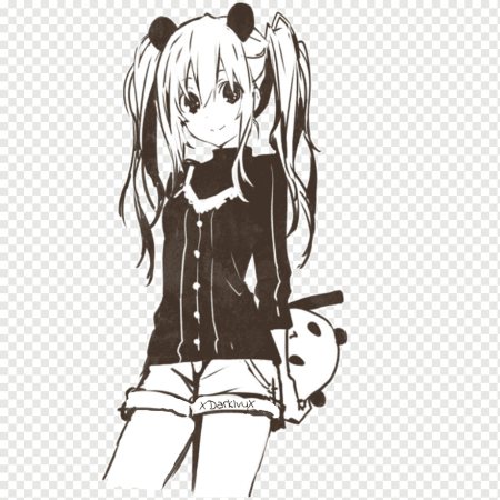 Аниме чёрно белое