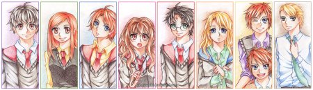 Аниме Гарри Поттер Слизерин Пэнси