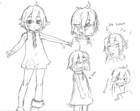 Референсы для рисования аниме ребенка