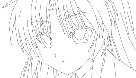 Раскраска аниме лицо