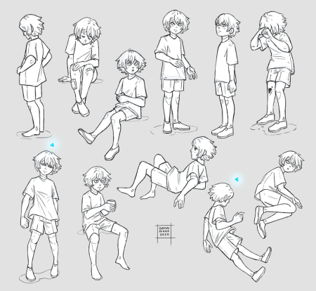 Чиби мальчик референс