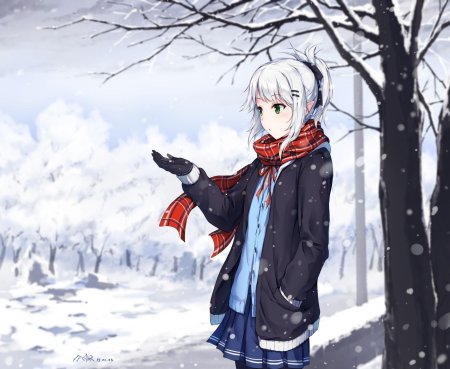 Аниме снег
