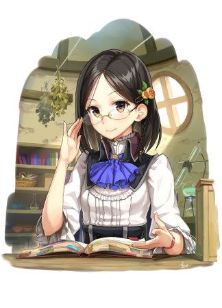 Аниме девушка с книгой