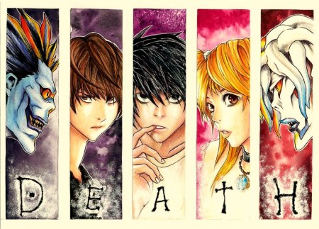 Рисунки аниме персонажей тетрадь смерти