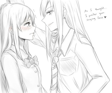 Аниме Юри скетчи