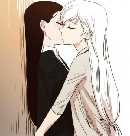 Манхва Юри поцелуй