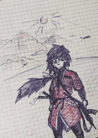 Рисунки в клеточку клинок рассекающий демонов