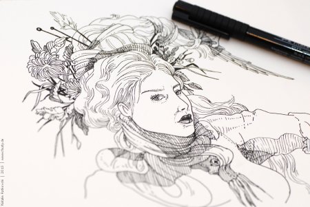 Зарисовки линером