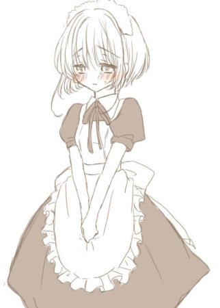 Одежда для рисования аниме горничная