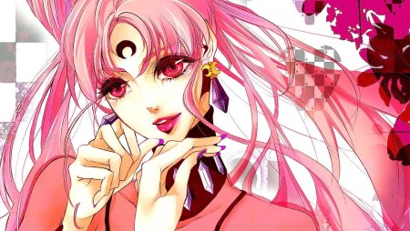 Персонажи с розовыми волосами