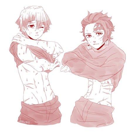 Зеницу Агацума и Танджиро Камадо