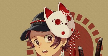 Маска клинок рассекающий демонов маска лисы Танджиро