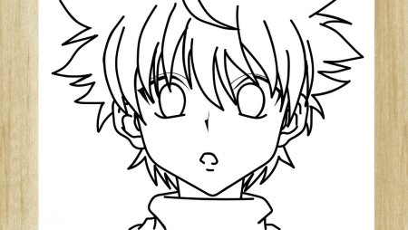 Киллуа рисунок легкий