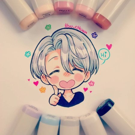 Чиби маркерами Copic