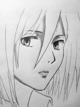 Аниме рисунки для срисовки карандашом легкие
