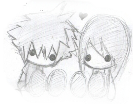 Аниме тян для срисовки