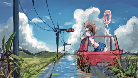 Атмосферные картинки на рабочий стол аниме