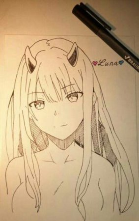 Аниме картинки для срисовки