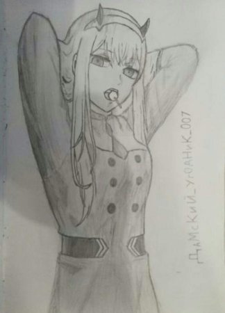 Аниме карандашом