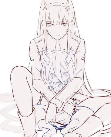 Скетчи аниме милый во Франксе