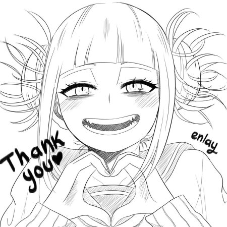 Аниме рисунки моя геройская Академия Himiko