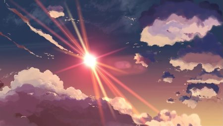 Небо рисунки аниме (37 фото)