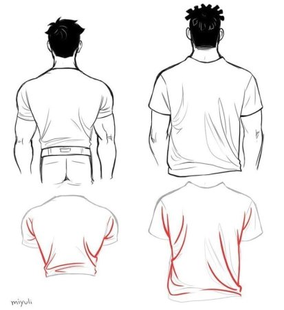 Футболка сзади референс