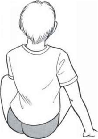 Человек со спины рисунок