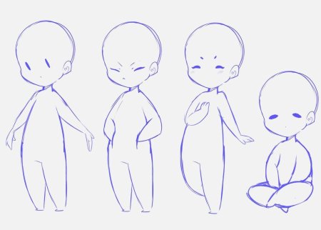 Чиби туториал мальчик